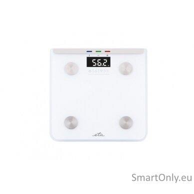 ETA Scales Laura ETA078190000 Body analyzer, Maximum weight (capacity) 180 kg, Accuracy 100 g, White