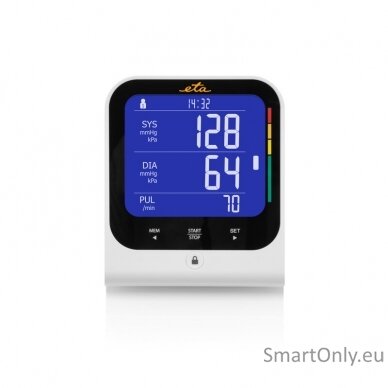 ETA Smart Blood pressure monitor ETA429790000 Memory function, Number of users 2 user(s), Auto power off 2