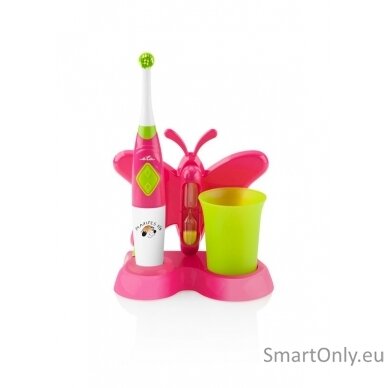 ETA Toothbrush with water cup and holder Sonetic Pink for kids 1