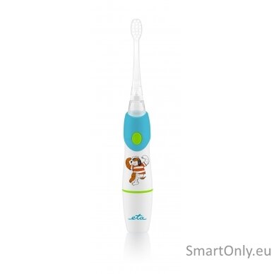 ETA SONETIC Toothbrush  ETA071090000 Rechargeable For kids Number of brush heads included 2 Number of teeth brushing modes Does not apply Sonic technology White/Light blue 1