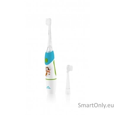 ETA SONETIC Toothbrush  ETA071090000 Rechargeable For kids Number of brush heads included 2 Number of teeth brushing modes Does not apply Sonic technology White/Light blue 3