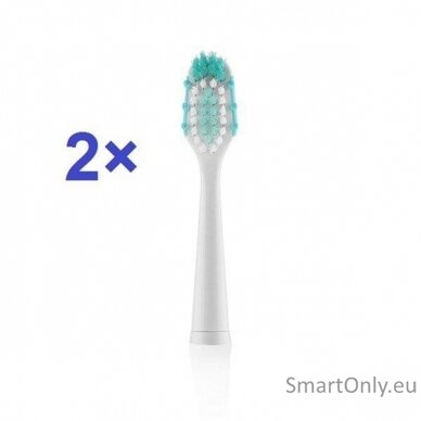 ETA Toothbrush replacement  for ETA0709 Heads, For adults, Number of brush heads included 2, White 1