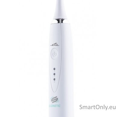 ETA Toothbrush Sonetic Holiday ETA470790000 Rechargeable, For adults, Number of brush heads included 2, Number of teeth brushing modes 3, Sonic technology, White 4