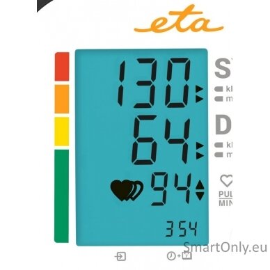 ETA Upper Arm Blood Pressure Monitor ETA229790000 Memory function, Number of users 2 user(s) 4