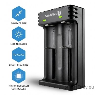 everActive LC-200 Smart Lithium Baterijų įkroviklis 1