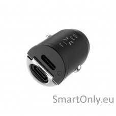 Fixed Car Charger Dual Fast charging, Black, 30 W