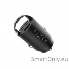 Fixed Car Charger Fast charging, Black, 30 W