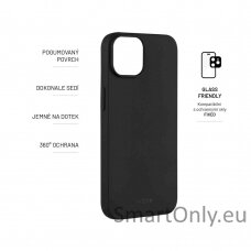 Fixed Story Back cover, Apple, iPhone 14, Rubberized, Black