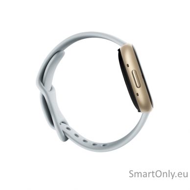 Fitbit Sense 2 Smart watch, NFC, GPS (satellite), AMOLED, Touchscreen, Heart rate monitor, Activity monitoring 24/7, Waterproof, Bluetooth, Wi-Fi, Blue Mist/Soft Gold 1