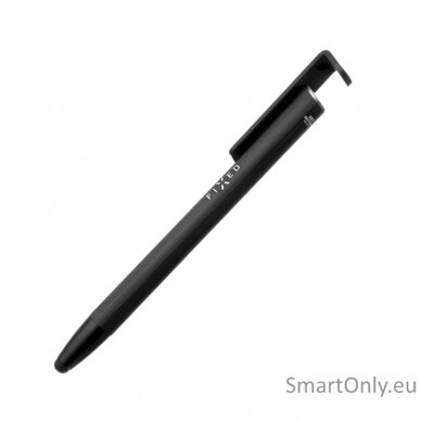 Fixed | Pen With Stylus and Stand | 3 in 1 | Pencil | Stylus for capacitive displays; Stand for phones and tablets | Black