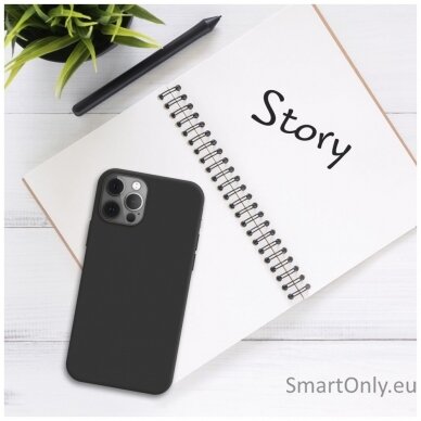 Fixed Story Back cover, Apple, iPhone 14 Pro, Rubberized, Black 3