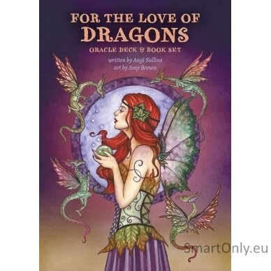 For The Love Of Dragons Oracle kortų ir knygos rinkinys US Games Systems 8