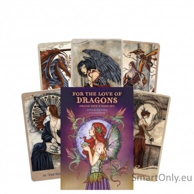 For The Love Of Dragons Oracle kortų ir knygos rinkinys US Games Systems