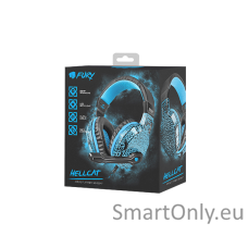 Fury Gaming Headset, Wired, NFU-0863	Hellcat, Black/Blue, Built-in microphone