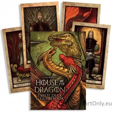 Game of Thrones House of the Dragon Toro kortos ir vadovas Insight Editions