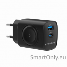 Gembird 2-in-1 20 W Apple Watch and Phone Fast Charger | TA-UC-PDQCW20-01-BK