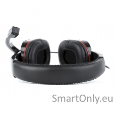 Gembird Glossy Black, Gaming headset with volume control, Built-in microphone, 3.5 mm