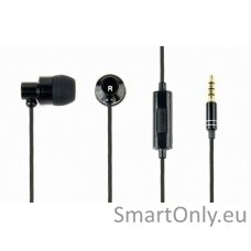 Gembird | Metal earphones with microphone "Paris" | Built-in microphone | 3.5 mm | Black