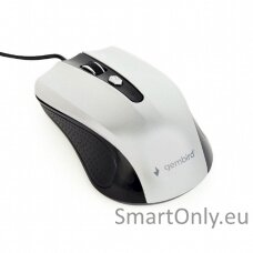 Gembird Mouse  MUS-4B-01-BS Standard Black/ silver USB