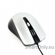 Gembird Mouse  MUS-4B-01-BS Standard Black/ silver USB