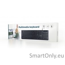 Gembird Multimedia Keyboard KB-MCH-04 Multimedia Wired US Black