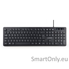 Gembird Multimedia Keyboard KB-MCH-04 Multimedia Wired US Black