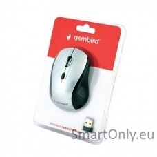 Gembird MUSW-4B-02-BS  Wireless optical mouse, black/silver Gembird