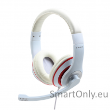 Gembird | Stereo Headset | MHS 03 WTRD | 3.5 mm | White with Red Ring | Headset