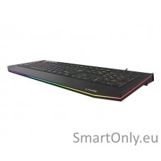 Genesis LITH 400 Gaming keyboard Number of backlight modes: 9; Response time: 8 ms; Wrist rest RGB LED light US Wired