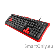 GENESIS RHOD 110 Gaming Keyboard, US Layout, Wired, Red Genesis RHOD 110 Gaming keyboard US Wired Red, Black 1.7 m