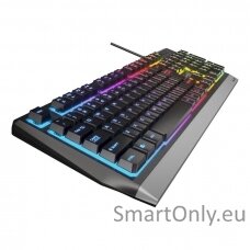 Genesis Rhod 300 RGB Gaming keyboard Spill resistant; Durable body; Multimedia Keys; Non-slip rubber feet; Folding feet RGB LED light US Wired 1.75 m