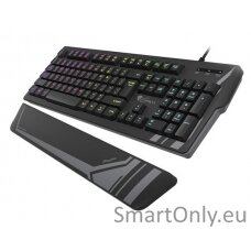 Genesis Rhod 350 RGB Gaming keyboard Spill resistant; Wrist support; Multimedia Keys; Non-slip rubber feet; Folding feet RGB LED light US Wired 1.75 m