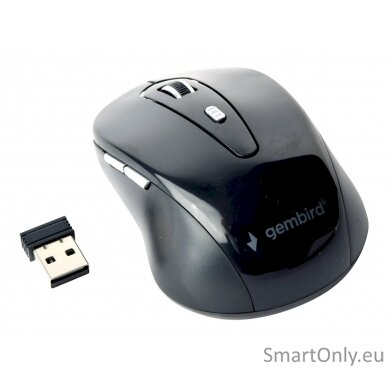 Gembird 6-button wireless optical mouse MUSW-6B-01 USB Optical mouse Black 3