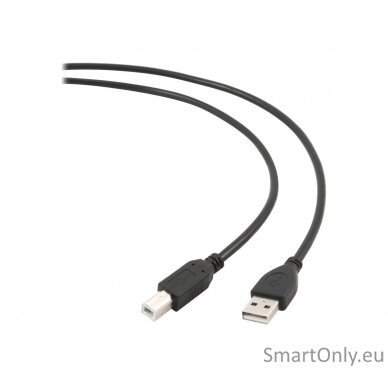 Gembird Cable USB2 AM-BM 1 m, Black, USB B, USB A 5