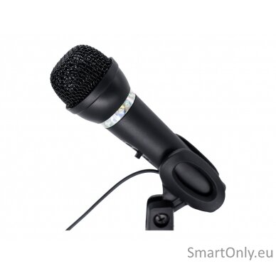 Gembird | Condenser Microphone with Desk-stand | MIC-D-04 | 3.5 mm jack | Black 2