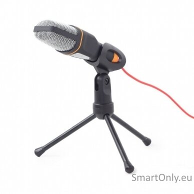 Gembird | Desktop microphone with a tripod | MIC-D-03 | Built-in microphone | 3.5 mm | Black 1