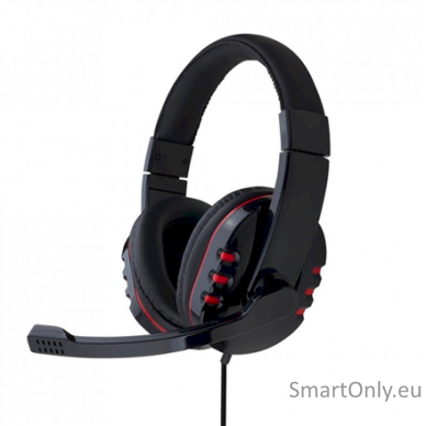 Gembird Glossy Black, Gaming headset with volume control, Built-in microphone, 3.5 mm 2