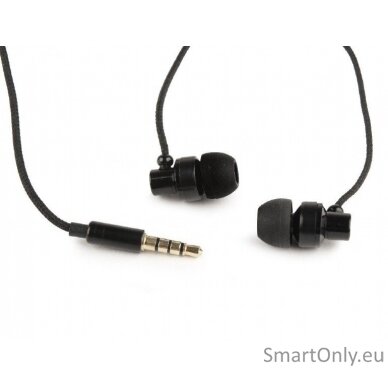 Gembird | Metal earphones with microphone "Paris" | Built-in microphone | 3.5 mm | Black 1