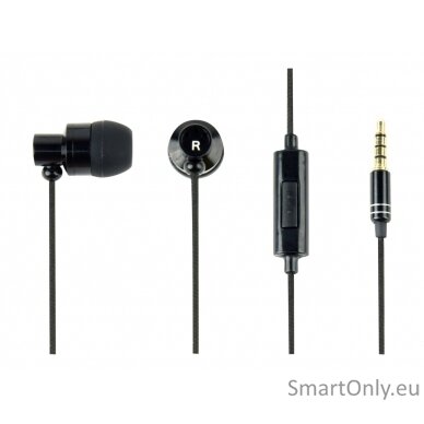 Gembird | Metal earphones with microphone "Paris" | Built-in microphone | 3.5 mm | Black 4