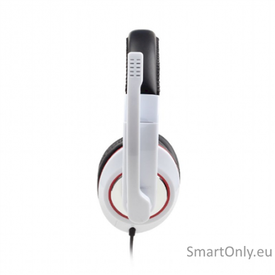 Gembird MHS-001-GW Stereo headset 3.5 mm, Glossy white, Built-in microphone 2