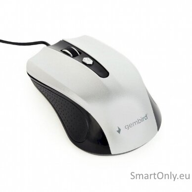 Gembird Mouse  MUS-4B-01-BS Standard Black/ silver USB 1