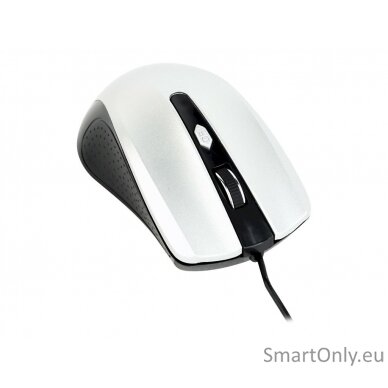 Gembird Mouse  MUS-4B-01-BS Standard Black/ silver USB 2