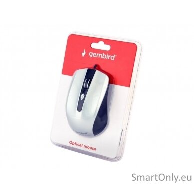 Gembird Mouse  MUS-4B-01-BS Standard Black/ silver USB 4