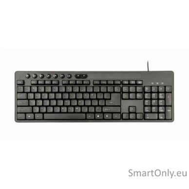 Gembird Multimedia desktop set KBS-UM-04	 Keyboard and Mouse Set Wired Mouse included US Black 1