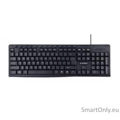 Gembird Multimedia Keyboard KB-UM-107	 Multimedia Wired US Black 1