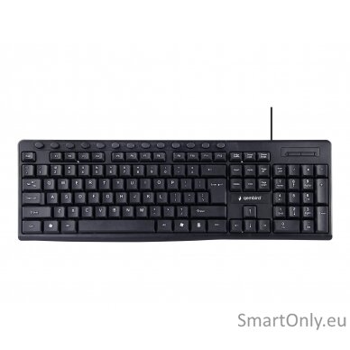 Gembird Multimedia Keyboard KB-UM-107	 Multimedia Wired US Black 2