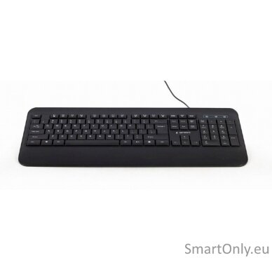 Gembird Multimedia Keyboard KB-UML-03	 Multimedia Wired US Black 1