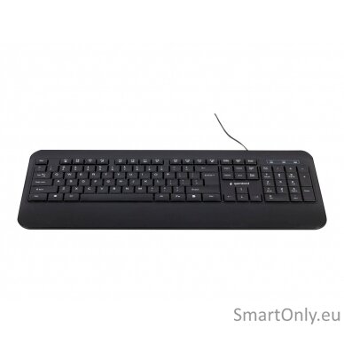 Gembird Multimedia Keyboard KB-UML-03	 Multimedia Wired US Black 7