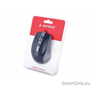 Gembird MUS-4B-01-GB Optical Mouse Spacegrey/Black USB 5