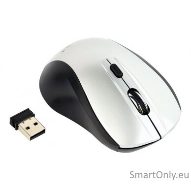 Gembird MUSW-4B-02-BS  Wireless optical mouse, black/silver Gembird 3